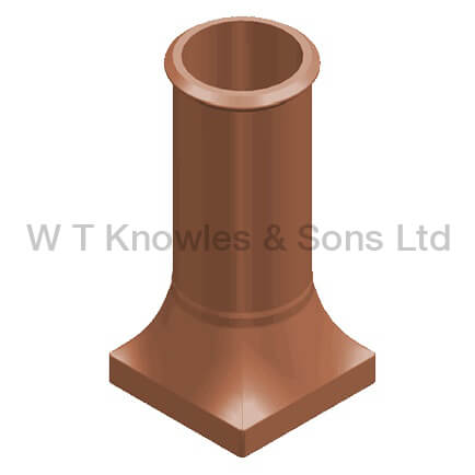 Square Base Round Pot