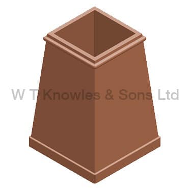 Large Square Taper Pot