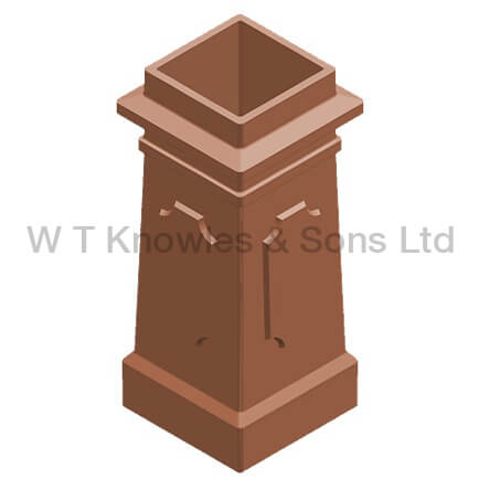 Square Panelled Pot
