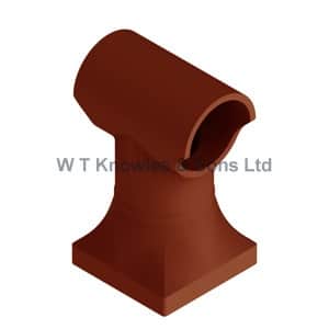 Decorative Fuel Effect Pot with Square Base